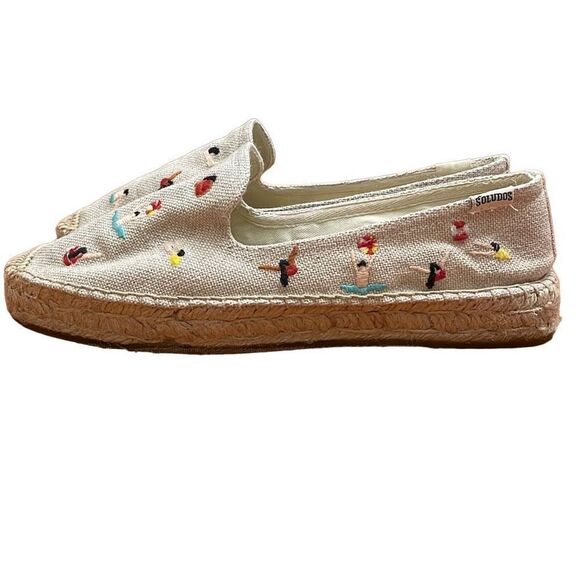 Soludos Embroidered Swimmer Espadrilles in a size 8 - Picture 5 of 10